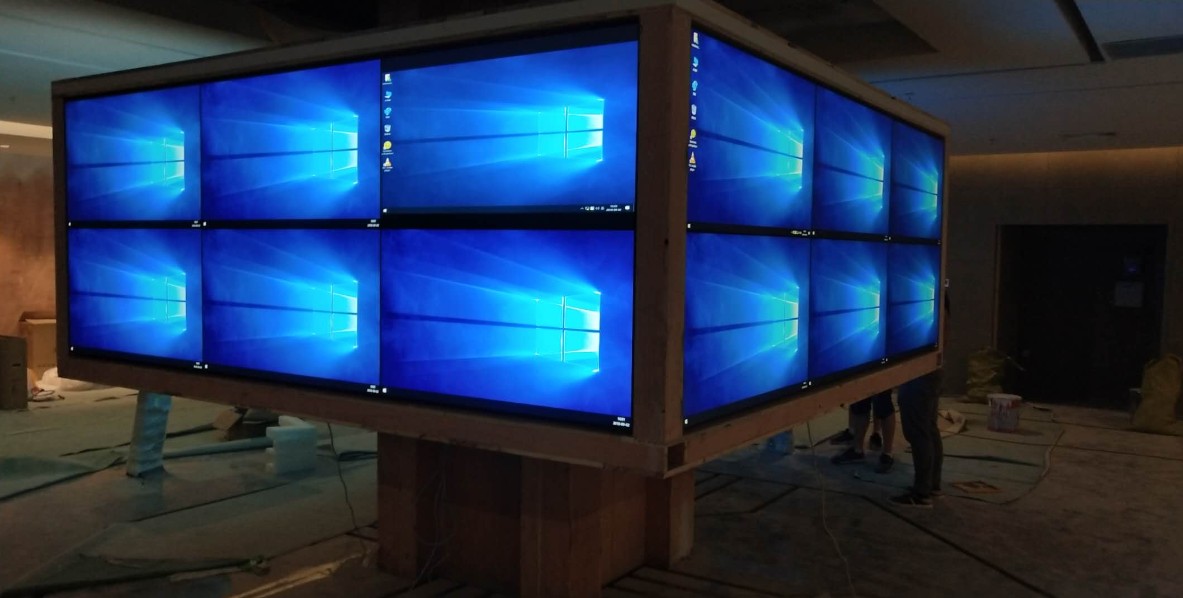 上海素希液晶拼接屏應用于?？h文化藝術中心